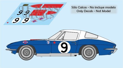 Decals corvette mans - c2,