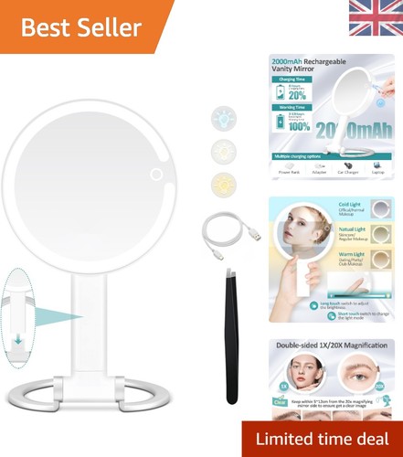 Portable makeup mirror with - portable,