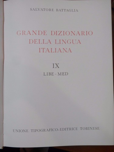 Grande dizionario della - dizionario,
