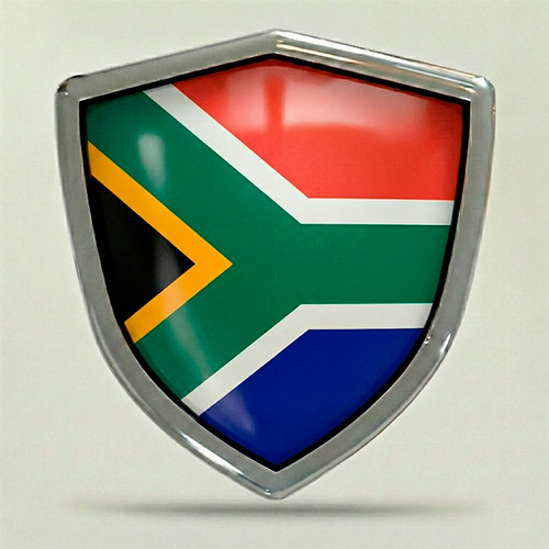 Adesivo bandiera sudafrica - bandiera, 3d