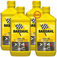 KIT 4L OLIO MOTORE 4T BARDAHL XT4-S 10W40 RACING PISTA / STRADA JASO MA2 API SN