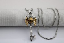 Collana chiave ascia teschio