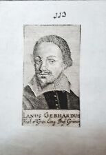 Stampa d'epoca - Ianus Gebhardus - Gentiluomo - Secolo XVIII 