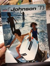 Catalogo motore motori Johnson fuoribordo engine nautica barca 1973