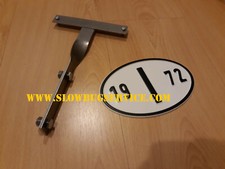 VW MAGGIOLINO BEETLE - TARGA ITALIA 1972 + STAFFA