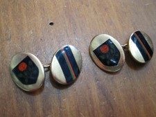 WRIST CUFFLINKS - GOLD METAL