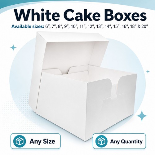 Scatole per torte bianche per