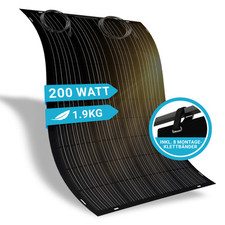 doitBau pannello solare flessibile 200 W solo 1 m² pannello solare fotovoltaico balcone centrale elettrica