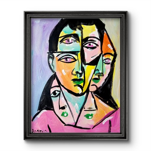 Quadro tela aleph volto - tela,