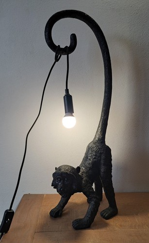 Lampada tavolo scimmia resina - tavolo,