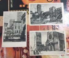 Lotto N. 3 Cartoline Postali Riproduzioni Acquaforte Di E. Fagiuoli Verona