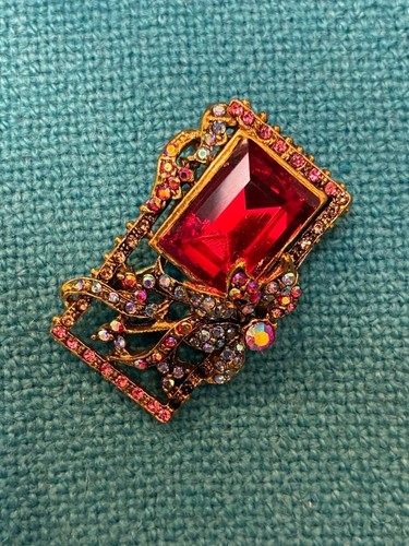Spilla vintage fiore - , cristallo