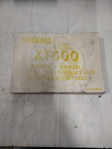 Yamaha 600 43f owner - yamaha, xt