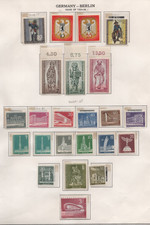 GERMANIA 1954-1961 BERLINO COLLEZIONE DI 96 FRANCOBOLLI SET COMPLETI PER IL PERIODO