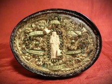 RELIQUIARIO A TECA OVALE CON 6