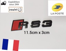 RS3 Noir MAt badge emblème  Edition autocollant Hayon Arrière Logo Métal