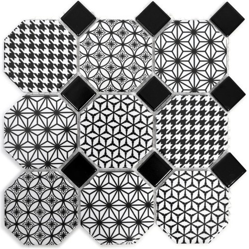 Mosaico piastrella ottagono - piastrella,