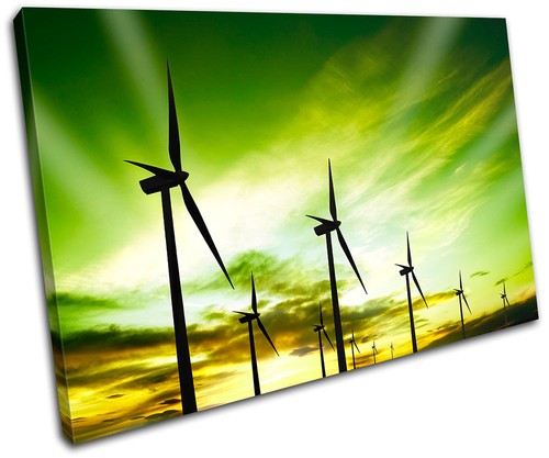 Wind turbines eco landscapes - turbines,