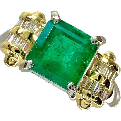 Anello smeraldo 28 ct - smeraldo, 1,28