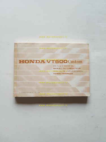 Honda 500 custom 1982 - honda, vt