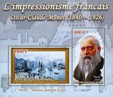 Oscar Claude Monet Stamp