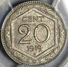 1919 PCGS MS 63 Italia 20