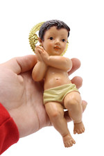 Statuina gesù bambino grande - statuina,