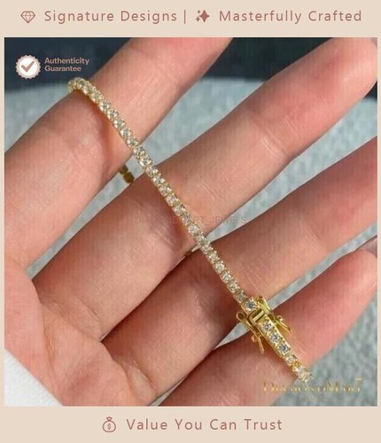 Bracciale tennis 5ct - bracciale,