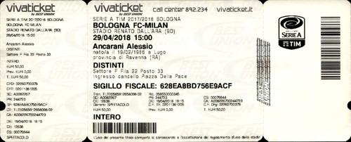 Biglietto stadio bologna - fc,