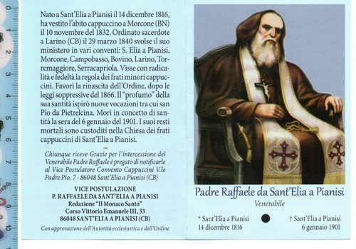 Santino holy card reliquia - santino,
