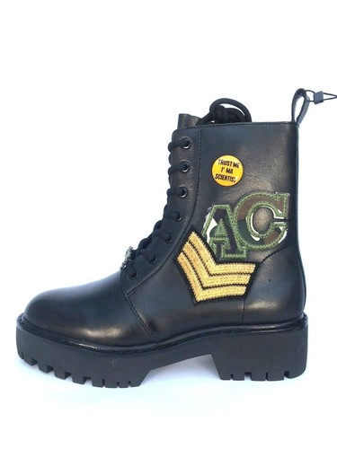 Zara pelle nero stivaletti - zara,