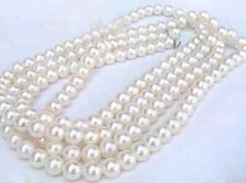 Collana di perle bianche 50