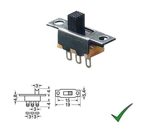 Deviatore slitta unipolare 2 - a,