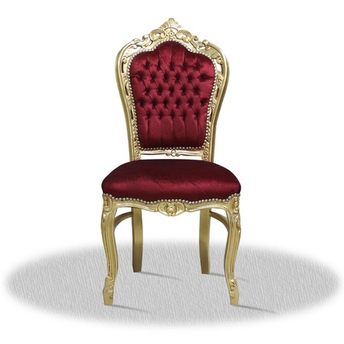 Sedia barocca rosso - , oro