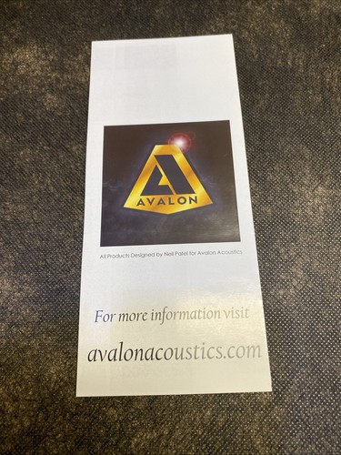 Brochure acustica avalon - brochure,