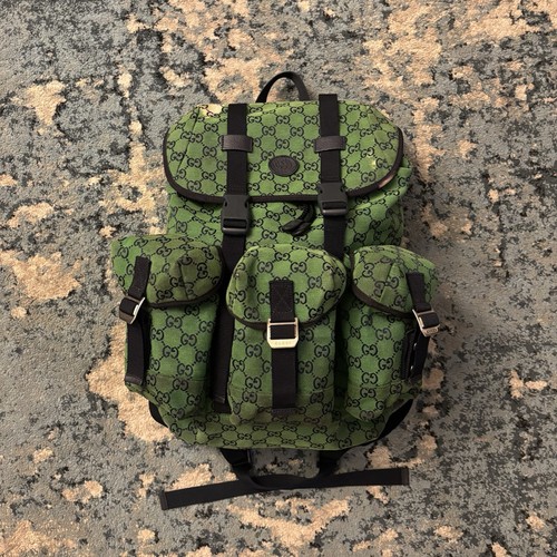 Zaino gucci verde tela - zaino,