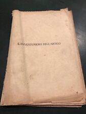 libro-Cutcliffe Hyne C.J.- L'AVVENTURIERO DELL'ARTICO-1939 SONZOGNO MILANO EPOCA