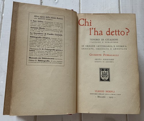 Libro chi ha - libro, “chi