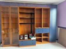 Libreria Molteni Noce E Blu