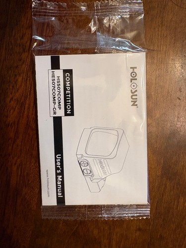 Holosun hs507comp oem manuale - hs507comp,