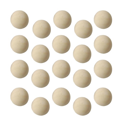 100 pcs mezze sfere - in, legno
