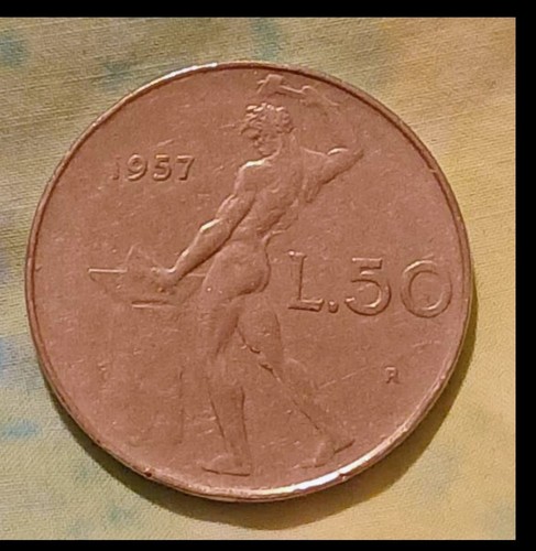 Moneta lire vulcano - 50,