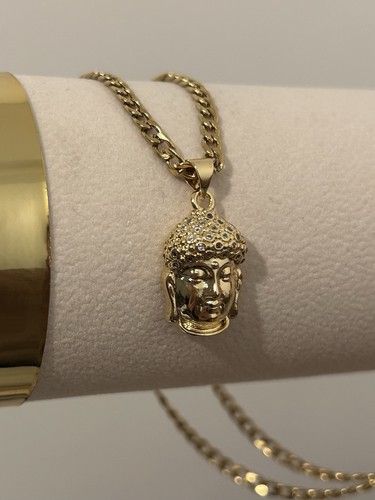 Collana buddha boho riempita - buddha,