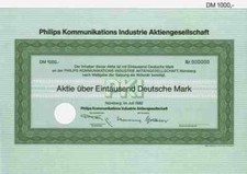 Philips Communication Industrie PKI AG 1982 Norimberga TeKaDe Bonn Lucent 1000 DM