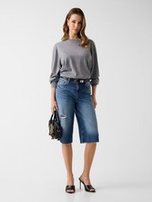 BERMUDA DONNA BAGGY IN DENIM