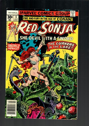 Red sonja july 1977 marvel - red, #4