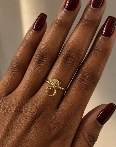 Anello testa leone misura 7 - testa, di