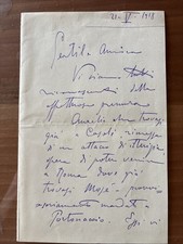 Autografo Storia Francesco Paolo Michetti ( Pittore)
