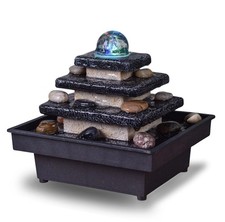 Fontana da Interno Eka – Serenità Zen con LED e Pompa Silenziosa