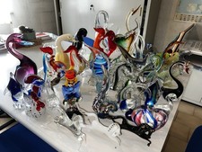 Animali In Vetro Soprammobile Hand Made Stile Murano Dà Collezione (prezzo Cad.)